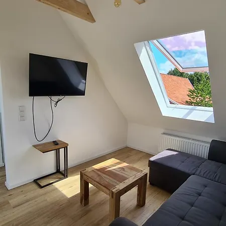 Naturhof Buschwiesen - Wohnung Lama Wilsum Buitenkant foto